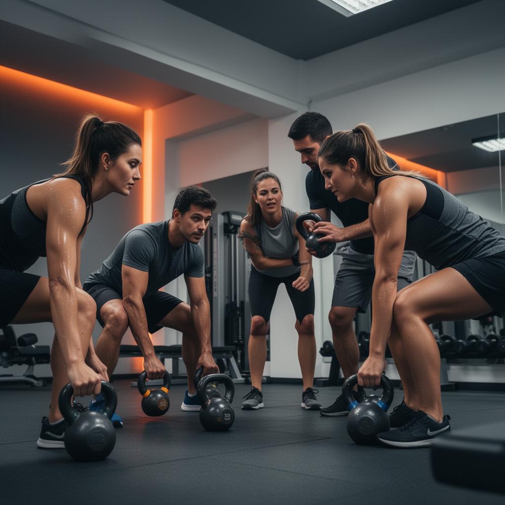 Small private group training session with motivated clients